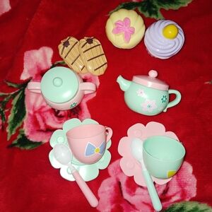 Kids Mini Tea Set and Play Desserts Tea Party Play Food Pretend Play